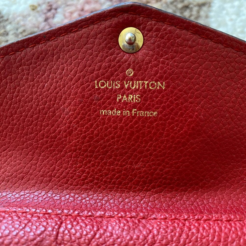 Louis Vuitton Monogram Empreinte Leather Key Pouch in Cherry - Picture 8 of 10